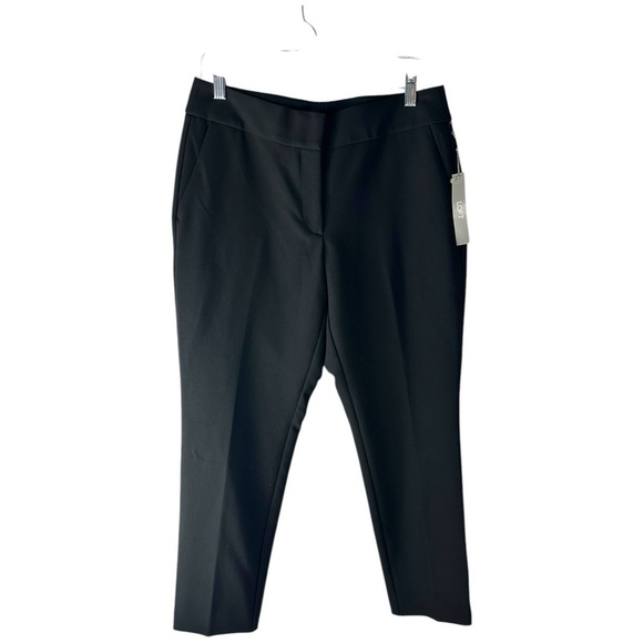 LOFT Julie Black Trouser Mid Rise Straight Leg Pants, Size 8 NEW NWT - Picture 1 of 6